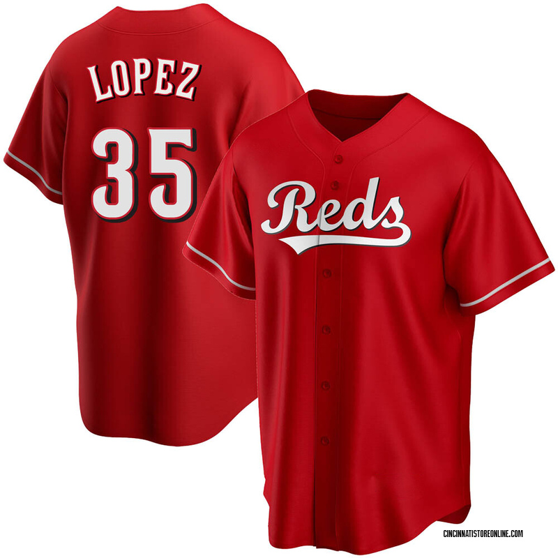 Alejo Lopez Men's Cincinnati Reds Alternate Jersey - Red Replica