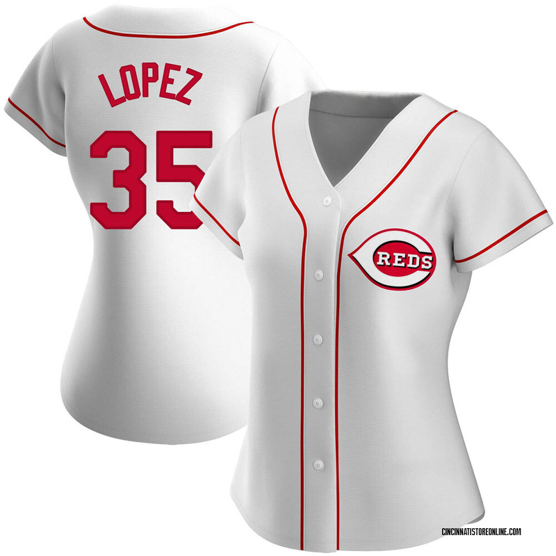 Alejo Lopez Women's Cincinnati Reds Home Jersey - White Authentic