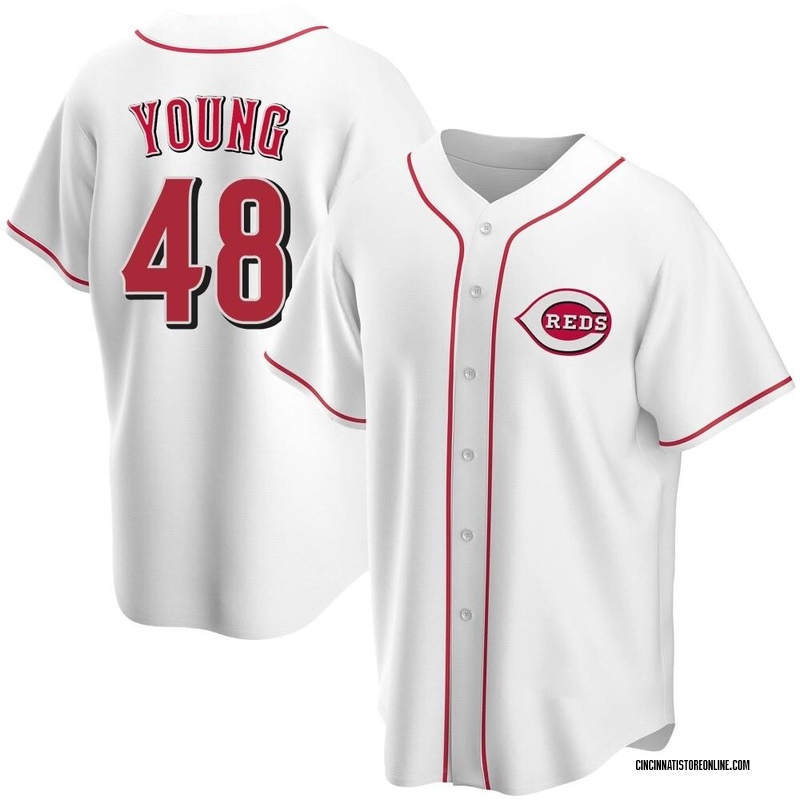 Alex Young Youth Cincinnati Reds Road Jersey - Gray Replica