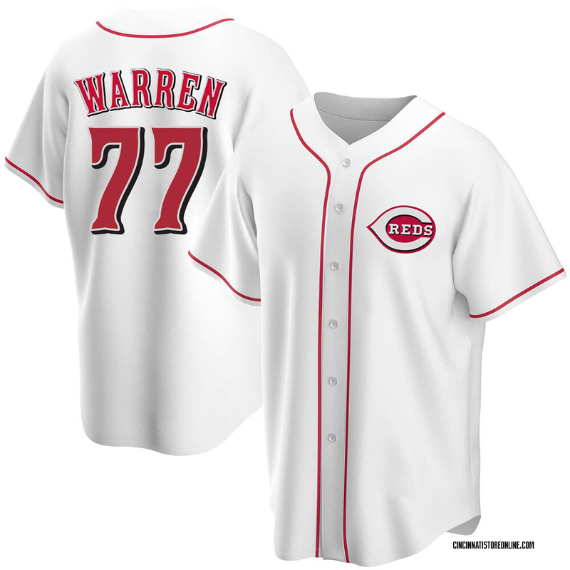 Art Warren Men's Cincinnati Reds Home Jersey - White Authentic