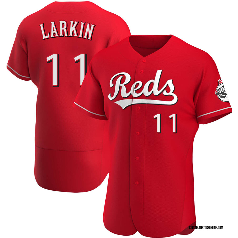 Barry Larkin Men's Cincinnati Reds Alternate Jersey - Red Authentic