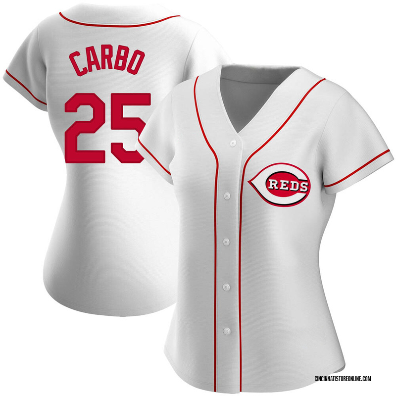 Bernie Carbo Women's Cincinnati Reds Home Jersey - White Replica