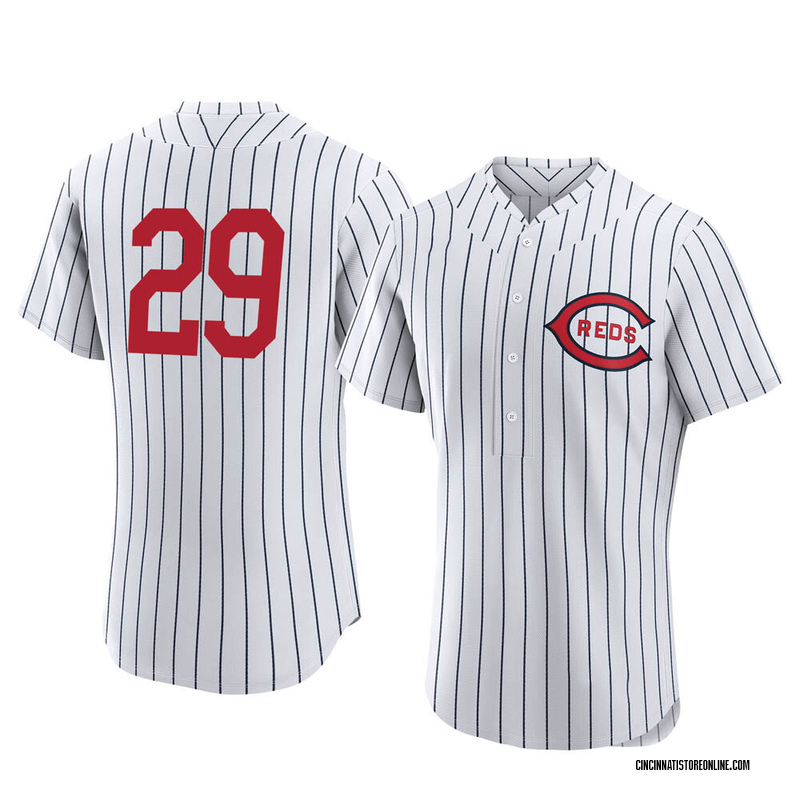 Ken Griffey Men's Cincinnati Reds Home Jersey - White Authentic