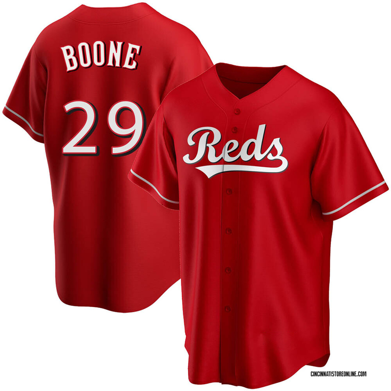 Bret Boone Cincinnati Reds Women's Black 2023 City Connect Name & Number  T-Shirt