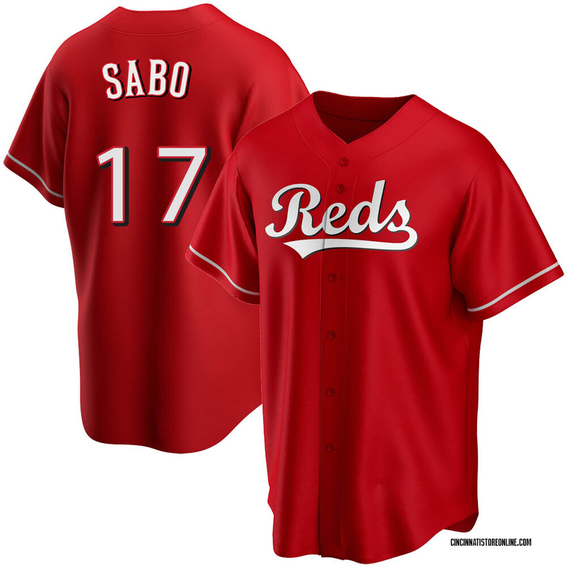Chris Sabo Youth Cincinnati Reds Alternate Jersey - Red Replica