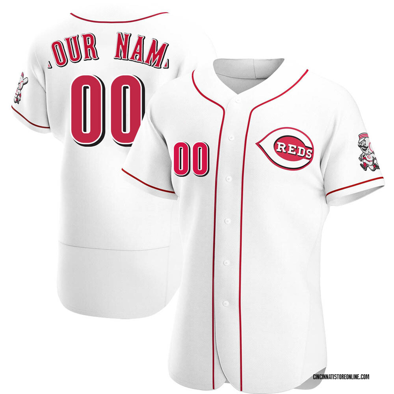 Cincinnati Reds Home Authentic Custom Jersey - White in 2023