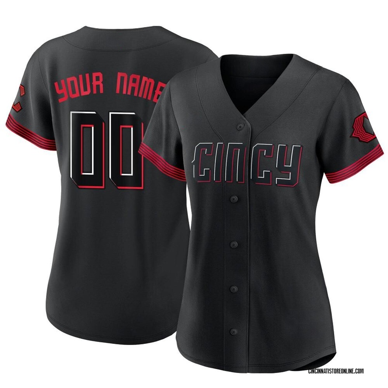 Nike MLB Cincinnati Reds City Connect (Joey Votto) Men's Replica Baseball Jersey - Black M