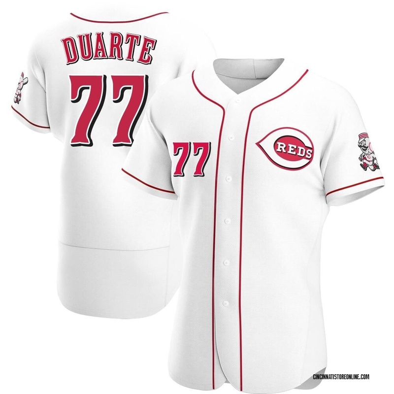 Daniel Duarte Men's Nike White Cincinnati Reds Home Replica Custom Jersey Size: Extra Large