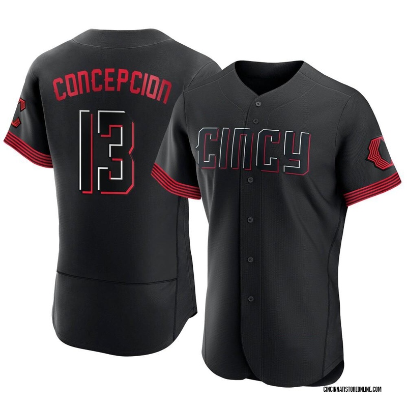 Dave Concepcion Men's Cincinnati Reds 2023 City Connect Jersey - Black  Authentic