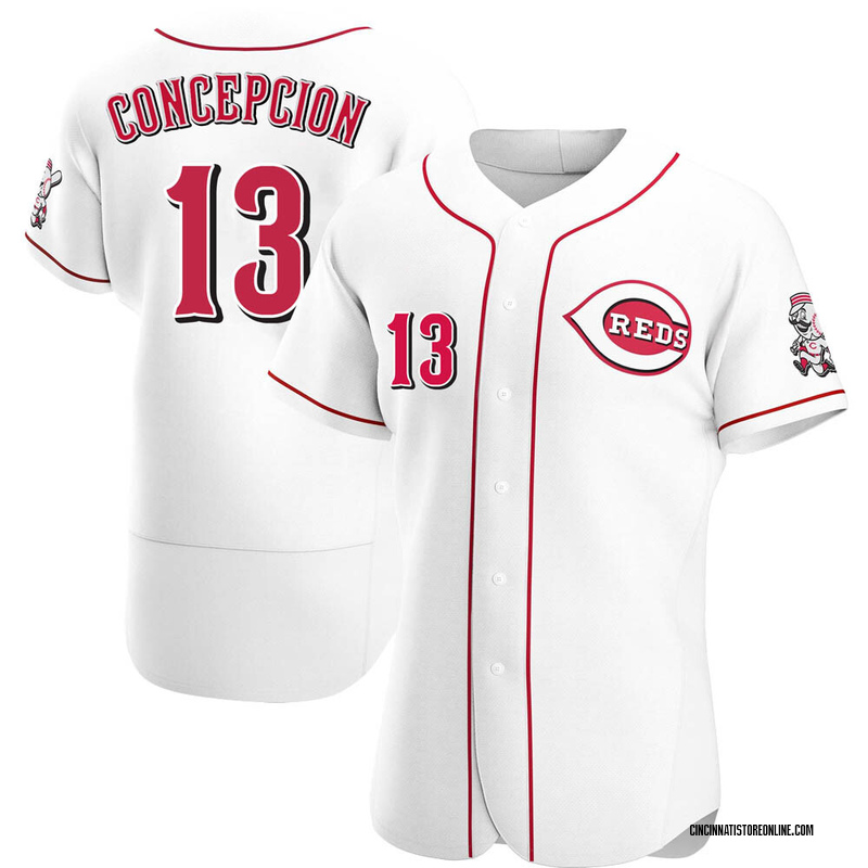 Dave Concepcion Men's Cincinnati Reds Throwback Jersey - White Authentic