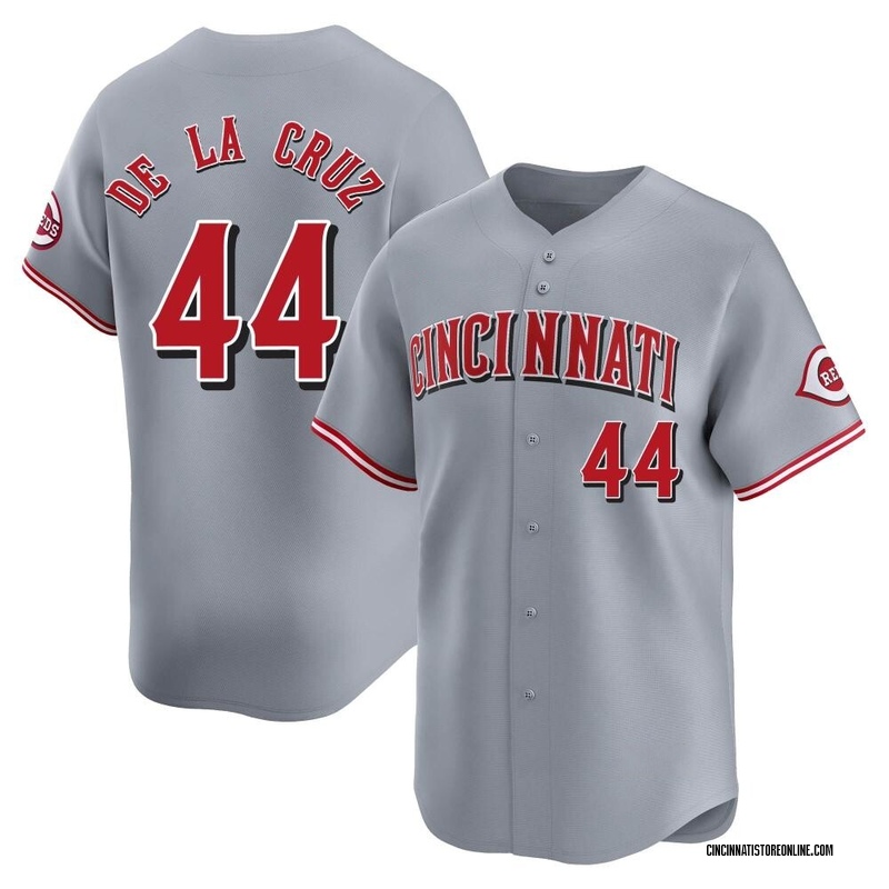 Elly De La Cruz Youth Cincinnati Reds Away Jersey - Gray Limited