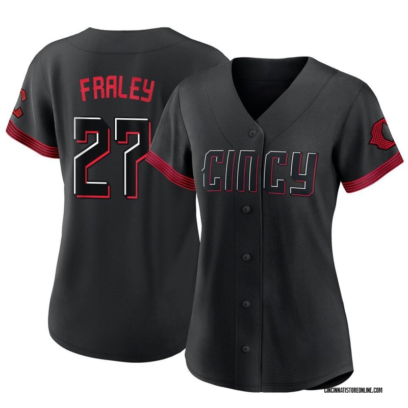 Jake Fraley Women's Cincinnati Reds 2023 City Connect Jersey - Black  Authentic