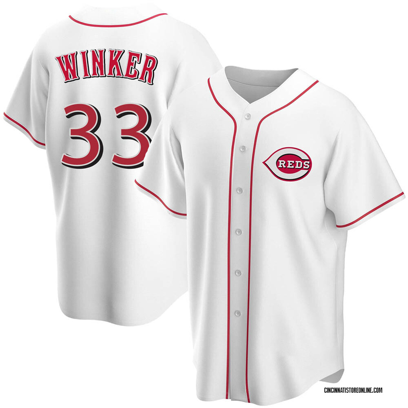 Men's Cincinnati Reds Jesse Winker Majestic White Home Cool Base