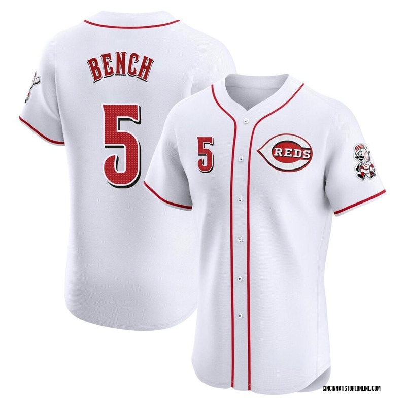 Johnny Bench Men's Cincinnati Reds Home Jersey - White Elite