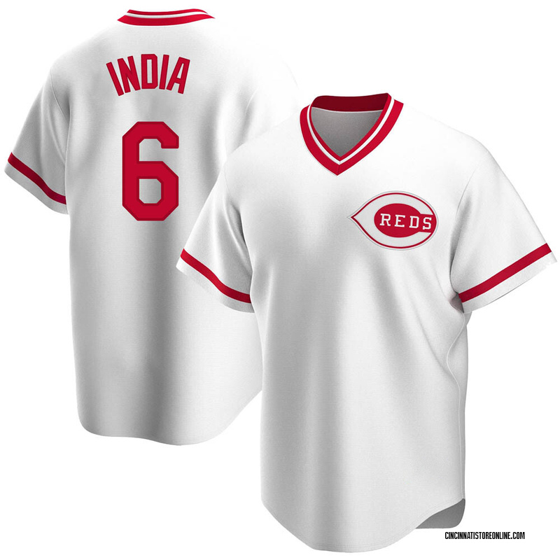Jonathan India Men's Cincinnati Reds Home Cooperstown Collection Jersey -  White Replica