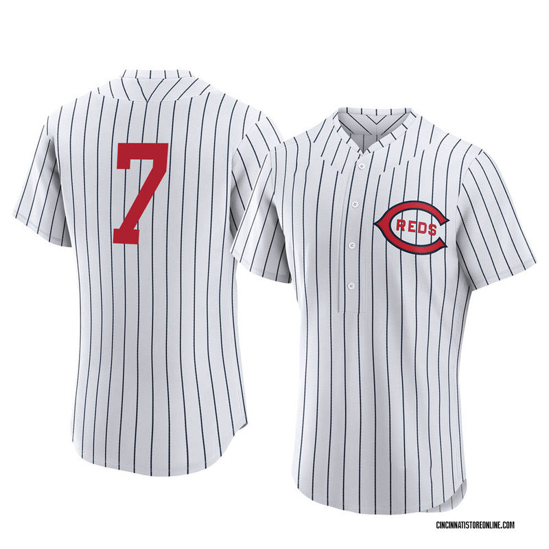 Ken Griffey Men's Cincinnati Reds Home Jersey - White Authentic