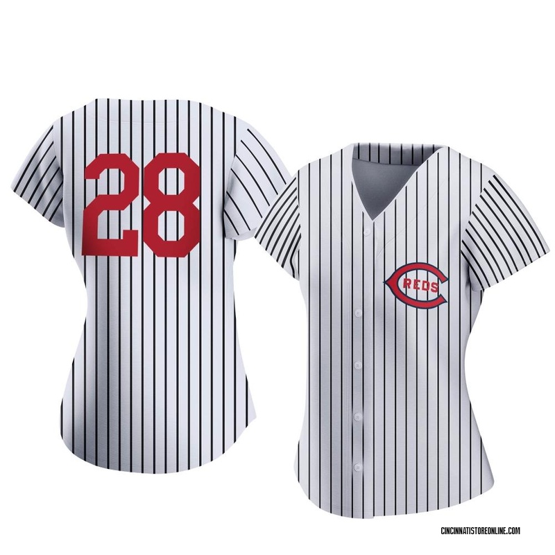 Custom Men's Cincinnati Reds Home Jersey - White Replica