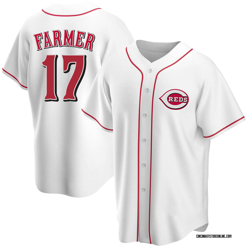 Kyle Farmer Men's Cincinnati Reds Home Jersey - White Replica
