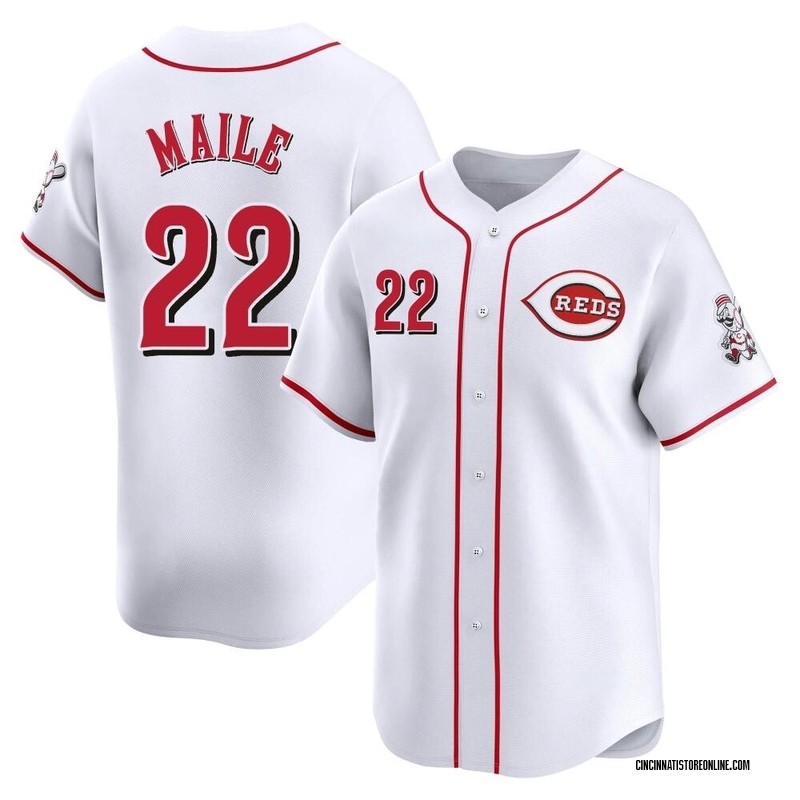 Luke Maile Youth Cincinnati Reds Home Jersey - White Limited