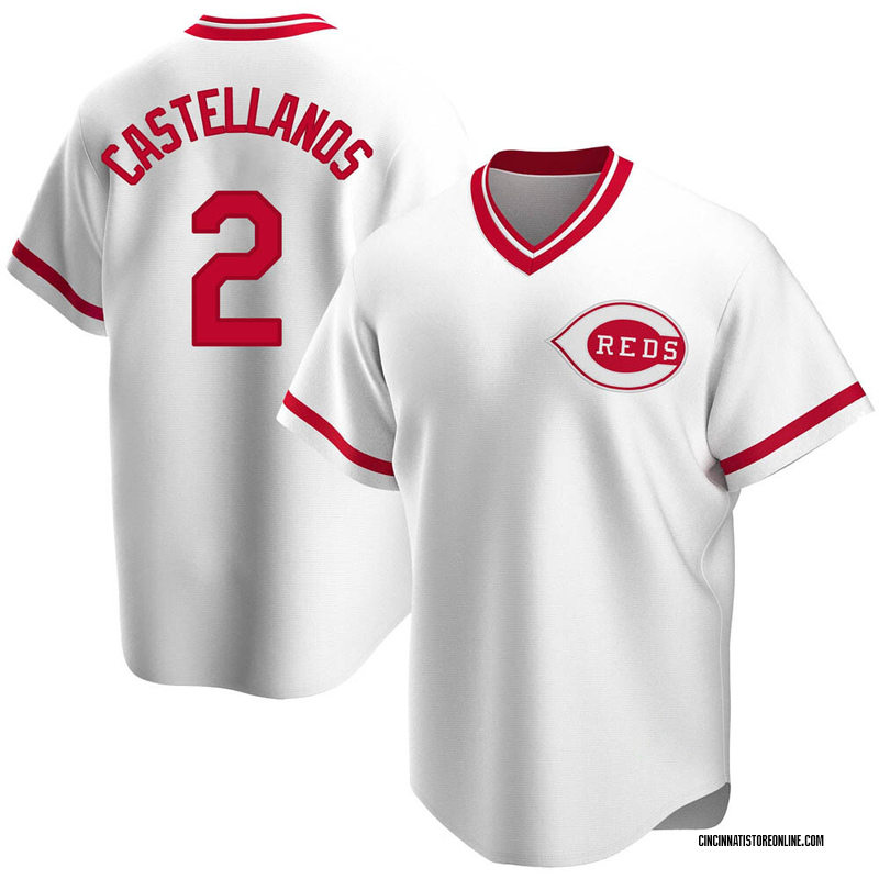 Nick Castellanos Men's Cincinnati Reds Home Jersey - White Replica