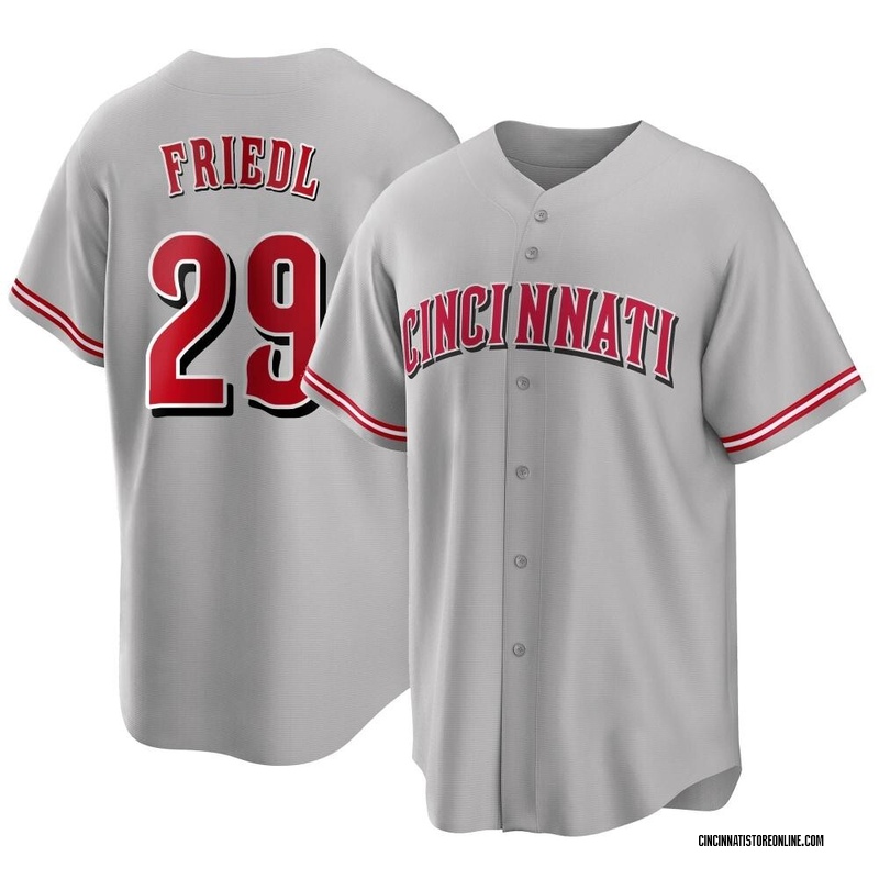 Cincinnati Reds #29 TJ Friedl Men's 2023 City Connect Black Stitched  Jersey