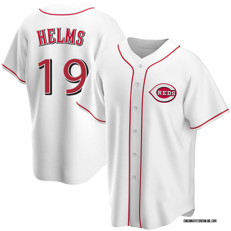 Tommy Helms Men's Cincinnati Reds Home Jersey - White Authentic