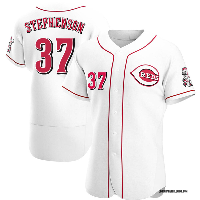Tyler Stephenson Men's Cincinnati Reds Home Jersey - White Authentic
