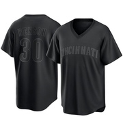 Will Benson Men's Cincinnati Reds Pitch Fashion Jersey - Black Replica