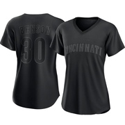 Will Benson Women's Cincinnati Reds Pitch Fashion Jersey - Black Replica